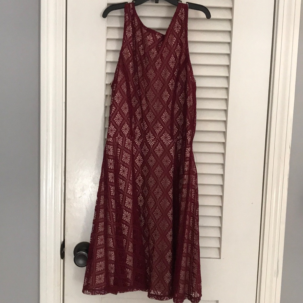 Laced Maroon dress